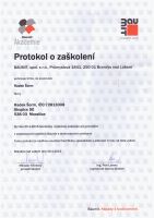 Baumit protokol o zaškolení 2015 - kliknutím zobrazíte osvědčení v plné velikosti